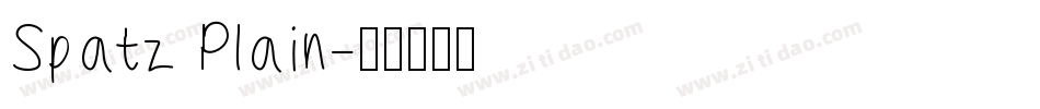 Spatz Plain字体转换